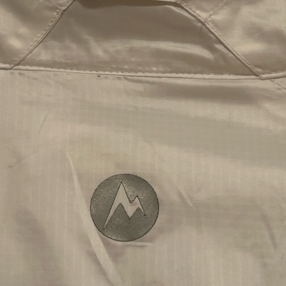 Marmot Spring Jacket white with orange trim and zippers size xl - Picture 7 of 10